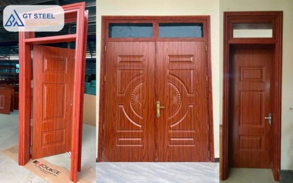 Cửa thép chống cháy vân gỗ (4) Cửa thép chống cháy vân gỗ