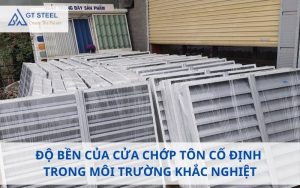 cửa chớp tôn cố định
