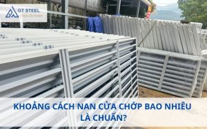 khoảng cách nan cửa chớp