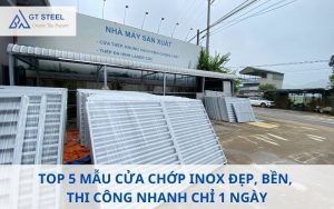 mẫu cửa chớp inox
